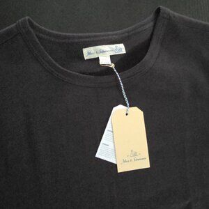 Merz b. Schwanen 215 Classic Crew Neck Tee - Charcoal Size 7/XL